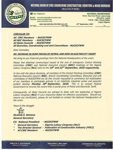 NLC vows to shutdown operations tomorrow, as number of Unions set for Monday strike increases 