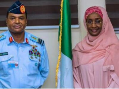 Chief of Air Staff ties nuptial knot with Minister of Humanitarian Affairs