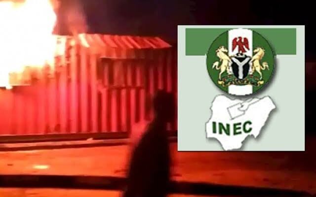 Breaking: INEC Office in Ondo on fire 