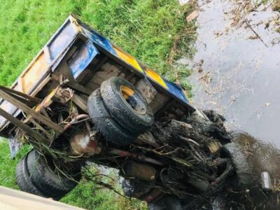 UPDATE: LASEMA recovers crashed Volvo tipper, three bodies from Lagos