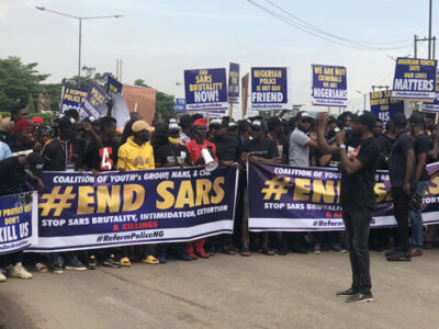 Falz, Runtown participate as #EndSARS protest enters day two