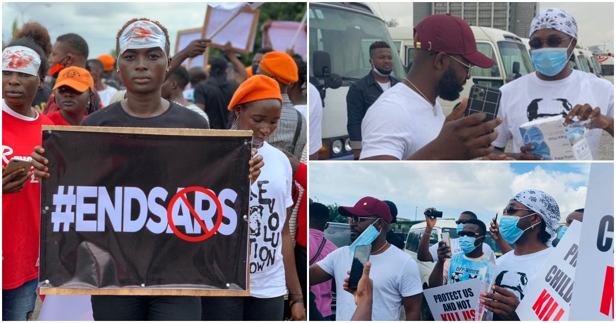 Falz, Runtown participate as #EndSARS protest enters day two