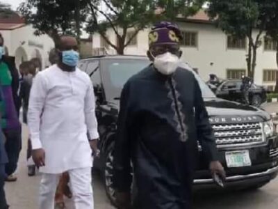 Tinubu visits Sanwo-Olu, says I didn’t go nowhere, I’m still Jagaban