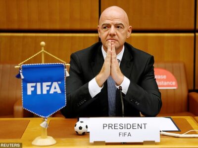 Just in: FIFA president tests positive for COVID-19