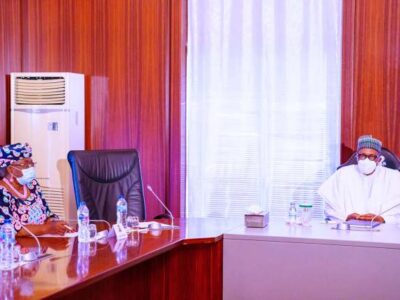 WTO Job: Okonjo-Iweala visits Buhari in Abuja