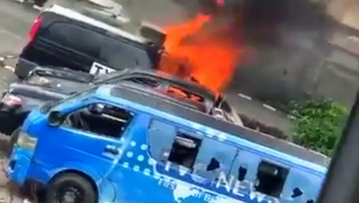 BREAKING: TVC headquarters in Lagos burnt down by thugs
