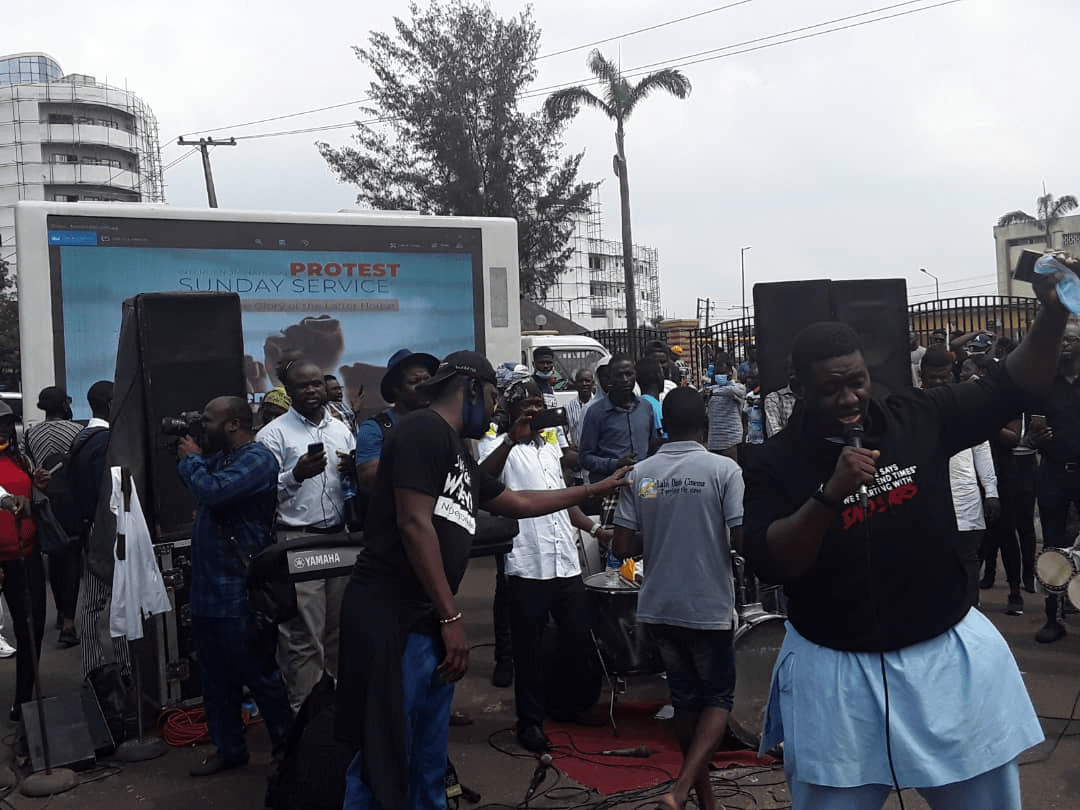 Adeboye’s son leads #EndSARS protest, hoodlums attack youths
