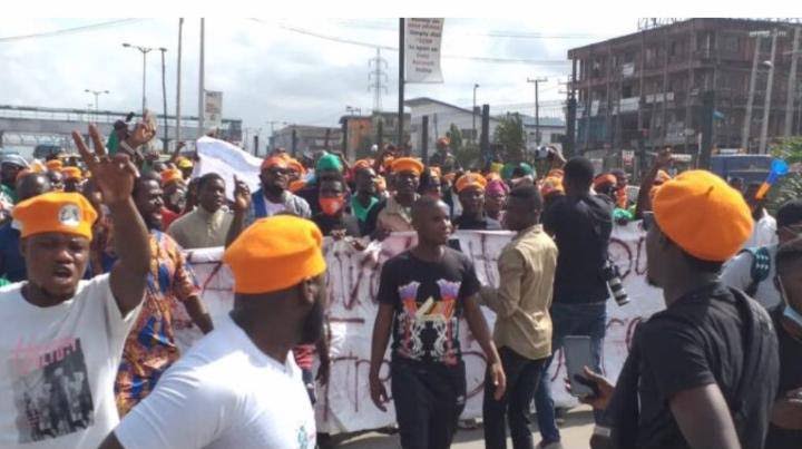 Breaking: Protesters storm Lagos streets, demand end to bad governance