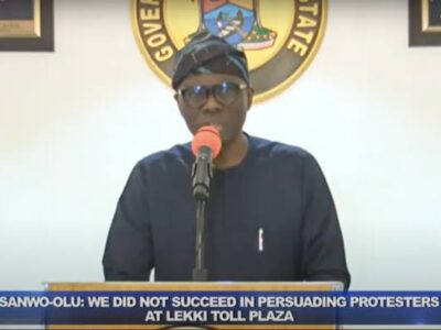 #EndSARS protest: Despite video evidence, Sanwo-Olu says ‘no fatalities’ in Lekki shooting