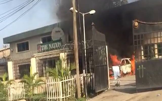 Hoodlums attack the Nation Newspapers