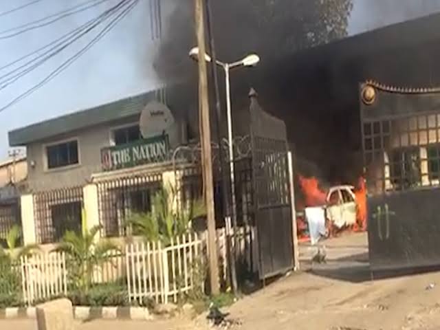 Hoodlums attack the Nation Newspapers