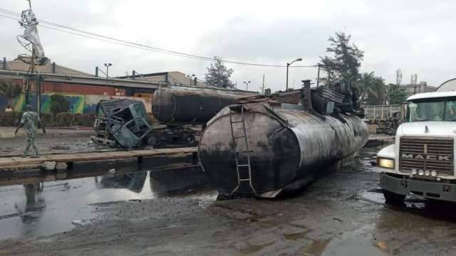 Four vehicles burnt in fuel tanker explosion at Mile-2
