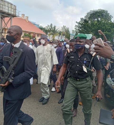 Kwara Governor leads #EndSARS protesters to Police Headquarters