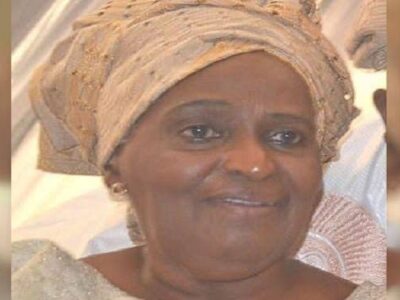 BREAKING: Awolowo’s daughter Mrs. Oyediran dies