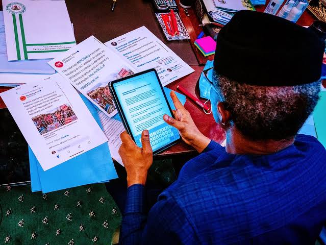 ‘We Are Sorry’: Osinbajo apologises to Nigerians as protests against Police brutality continue