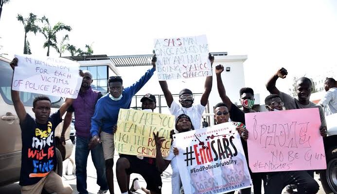BREAKING: #EndSARS protesters shut Alausa Secretariat
