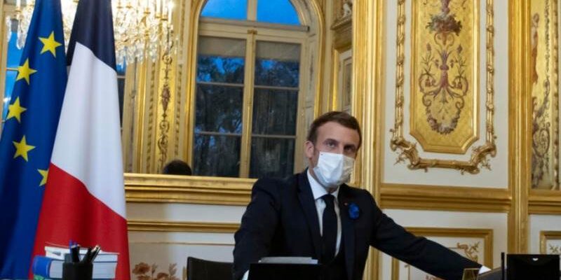 Macron holds first talks with Biden