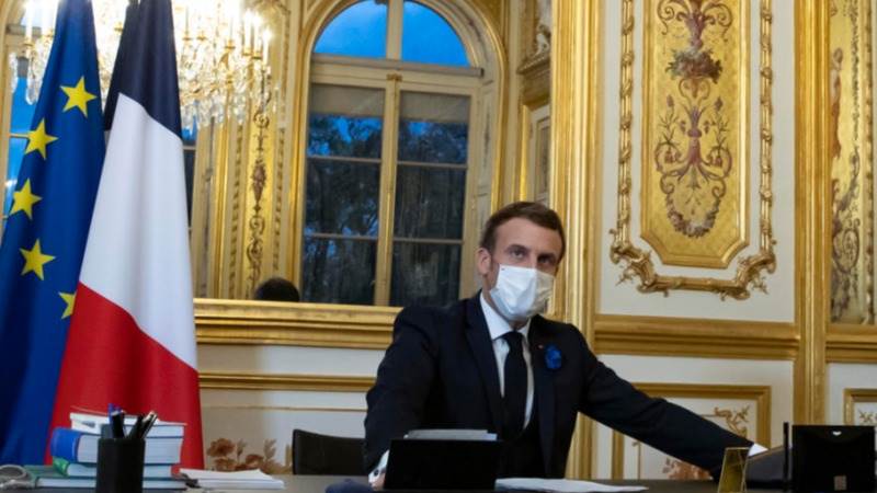 Macron holds first talks with Biden