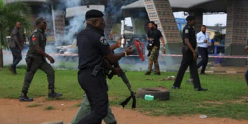 Police storm Afrika Shrine