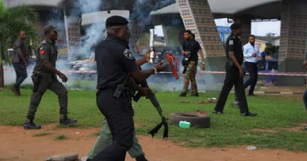 Police storm Afrika Shrine