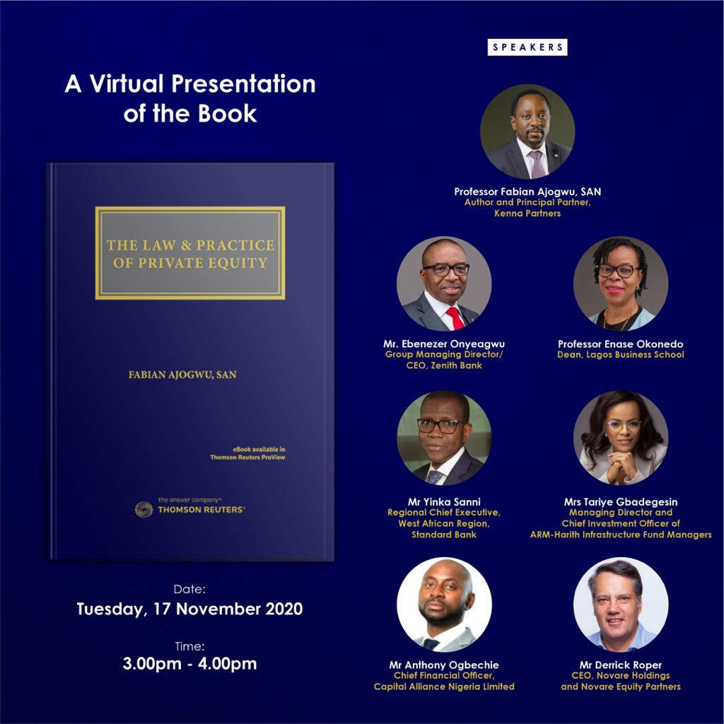 "The Law and Practice of Private Equity": SAN and Renowned Author reschedules presentation of Private Equity Book to Nov 17, 2020