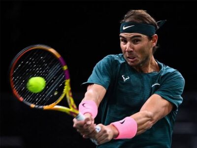 Paris Masters: Nadal beats Thompson to reach quarter-finals