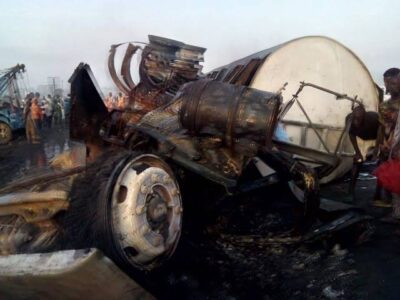 UPDATE: 45 vehicles confirmed burnt, two killed on accident at Lagos-Ibadan Expressway