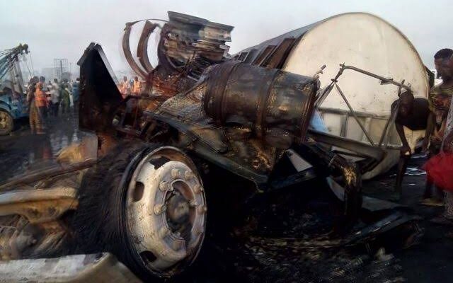 UPDATE: 45 vehicles confirmed burnt, two killed on accident at Lagos-Ibadan Expressway