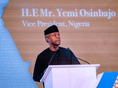 Getting COVID-19 vaccine is a matter of utmost concern, says Osinbajo