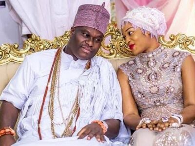 Ooni of Ife welcomes son with wife
