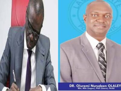Sanwo-Olu appoints Olaleye new LASPOTECH rector