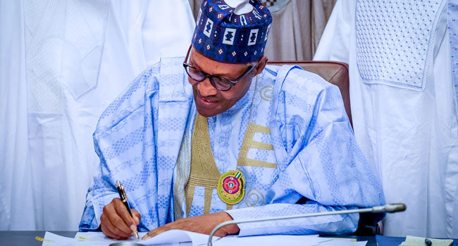 JUST IN: Buhari Signs 2021 Budget, Finance Bill Into Law
