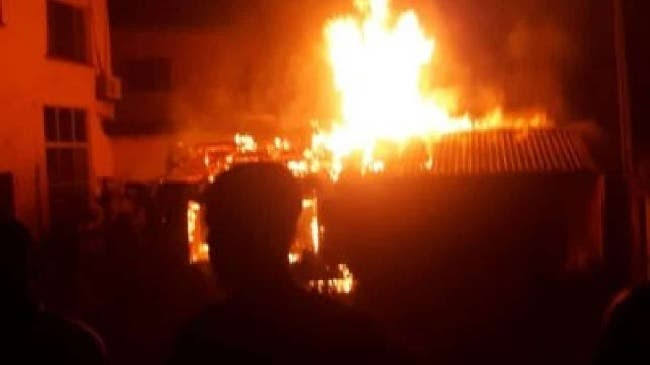 BREAKING: Fire razes Ketu plank market in Lagos