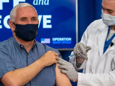 US Vice President Mike Pence receives COVID-19 vaccine