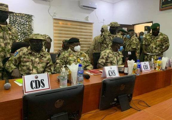 CDS, other Service Chiefs visit headquarters of Operation Lafiya Dole in Maiduguri
