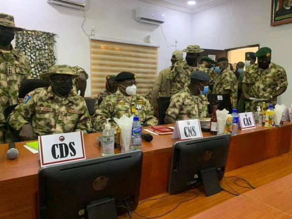 CDS, other Service Chiefs visit headquarters of Operation Lafiya Dole in Maiduguri