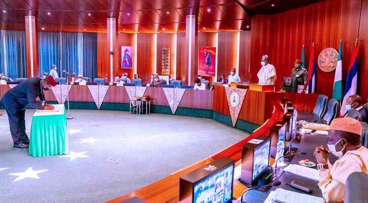 Buhari presides over maiden FEC meeting in 2021