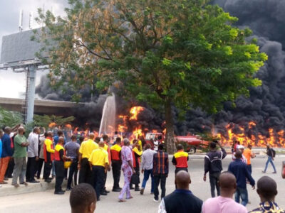 Fuel tanker explodes at Oshodi-Apapa expressway