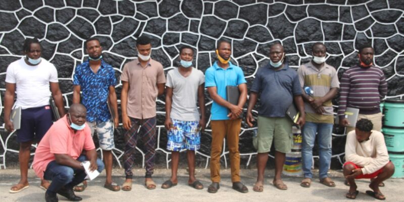 EFCC arrests ten for alleged internet fraud in Lagos