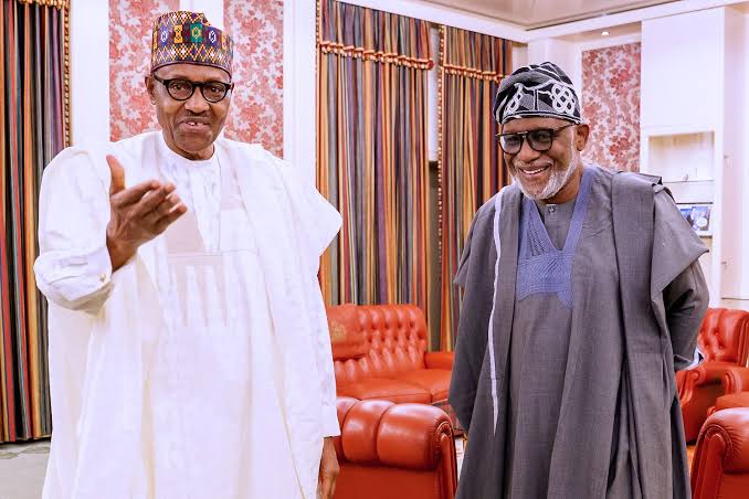 Insecurity: Buhari, Makinde, Akeredolu, Ooni of Ife meet in Aso Rock