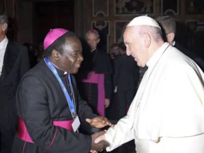 BREAKING: Pope Francis appoints Bishop Kukah into Vatican Council on human rights, justice