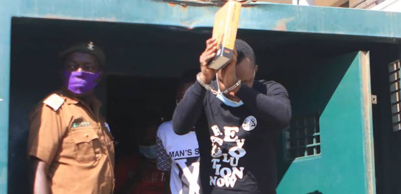JUST IN: Sowore arrives at court in handcuffs
