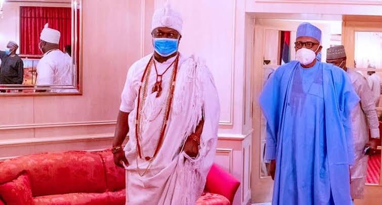 Insecurity: Buhari, Makinde, Akeredolu, Ooni of Ife meet in Aso Rock