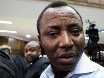 CNG frowns at Sowore’s New Year Eve detention