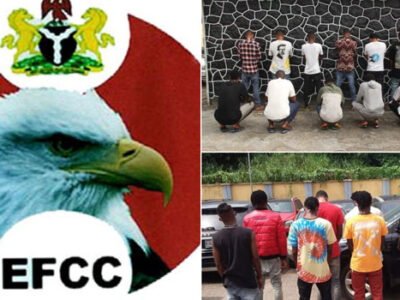 EFCC arrests 14 for internet fraud in Lagos, 9 others arrested in Benin