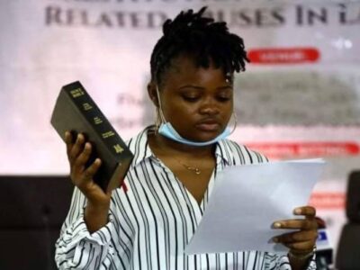 BREAKING: Hours to #OccupyLekkiTollGate protest, Rinu Oduala, pulls out of Lagos #EndSARS panel
