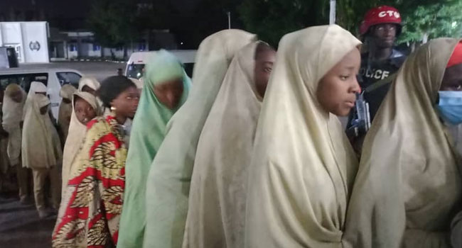 UPDATE: Kidnapped Zamfara schoolgirls released, arrive Govt House