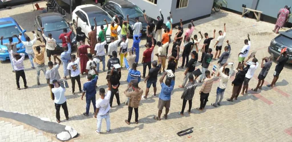EFCC recovers two pump-action rifles, apprehends 57 suspected internet fraudsters in Ogun