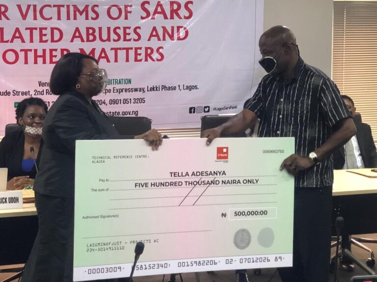 #EndSARS: Lagos panel awards four petitioners N16.25m
