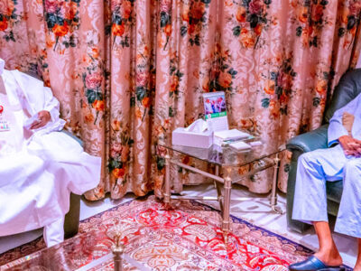 Buhari Meets New Chairman Of NDLEA, Brigadier-General Buba Marwa